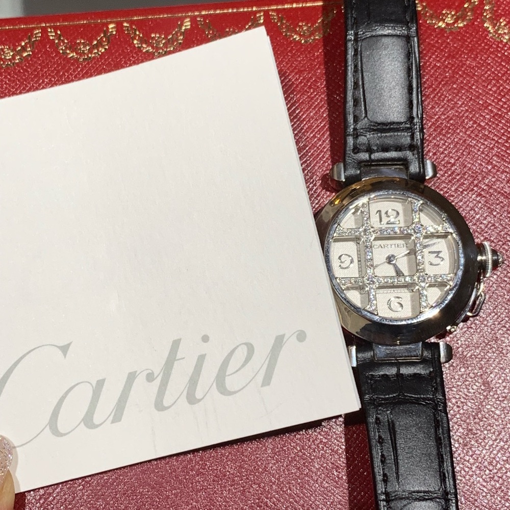 🌟🌟SOLD⭐️⭐️⭐️⭐️Pasha de Cartier automatic diamond - Picture 5 of 8